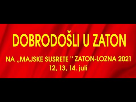 MAJSKI SUSRETI 2021 ZATON - OTVARANJE