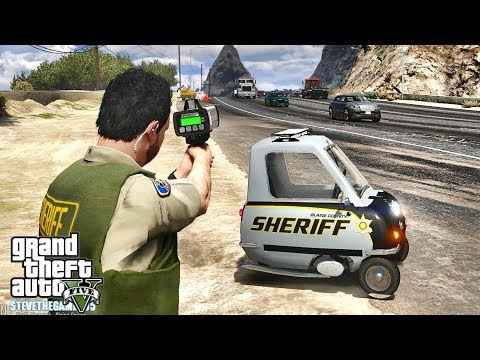 GTA 5 MODS LSPDFR 1059 - 1966 PEEL P50 PATROL!!! (GTA 5 REAL LIFE PC MOD)
