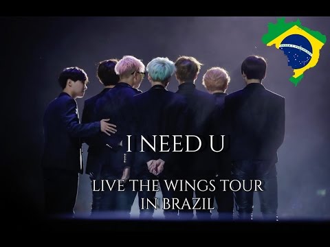 170319 I NEED U - BTS The Wings Tour in Brazil FANCAM