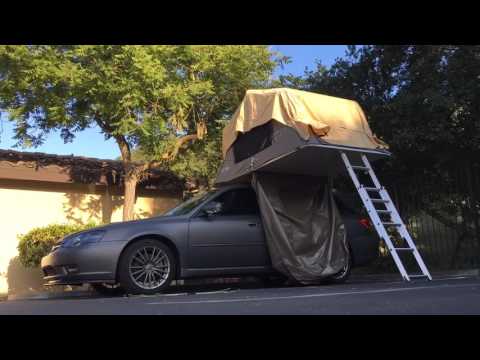 Front runner outfitters roof top tent break down time lapse