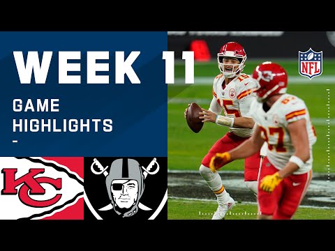 Chiefs vs. Raiders Week 11 Highlights | NFL 2020