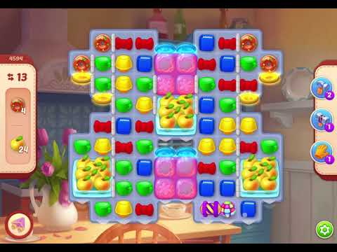 HomeScapes Level 4594 no boosters (15 moves)