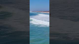 King tide waves ~ Huntington Beach, California