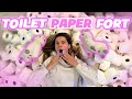 Building The BIGGEST Toilet Paper Fort EVER