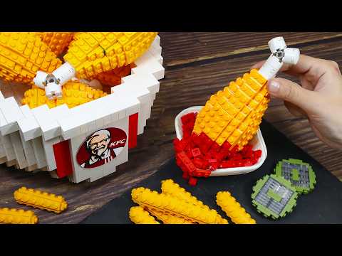 Super Crispy: I Tried the World’s Best FREE KFC Fried Chicken at Home Recipe IRL LEGO ASMR