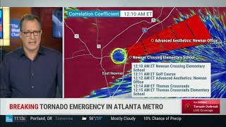 The Weather Channel Coverage of the Newnan, GA EF-4 Tornado - 3/25/2021 11:00 PM CDT