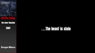 Saxon Red Star Falling Lyrics on screen