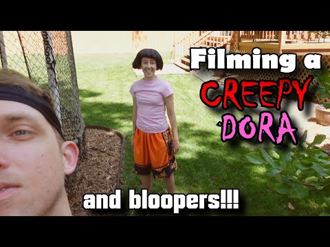 Filming a Creepy Dora (behind the scenes)