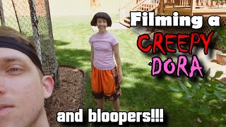 Filming a Creepy Dora (behind the scenes)