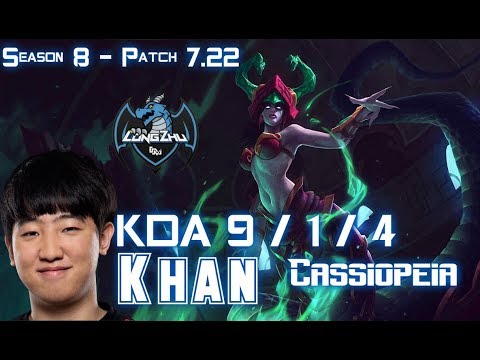 LZ Khan CASSIOPEIA vs TALON Mid - Patch 7.22 KR Ranked