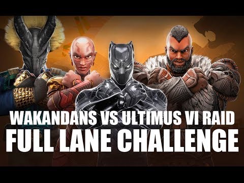Can Wakandans Clear an Entire Lane in Ultimus VI? - Marvel Strike Force -