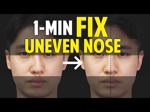 Fix Uneven Nose|Facial Asymmetry in 1-Minute|Balancing Exercise