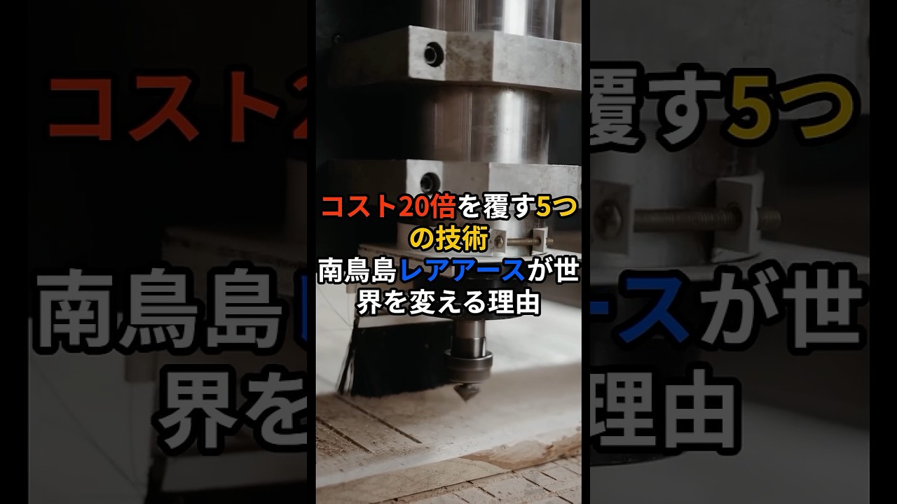 コスト20倍を覆す5つの技術...南鳥島レアアースが世界を変える理由 #shorts  #海外の反応 #japan