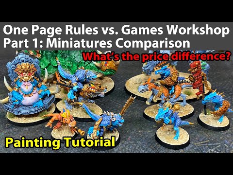 One Page Rules vs Games Workshop Part 1: The Miniatures