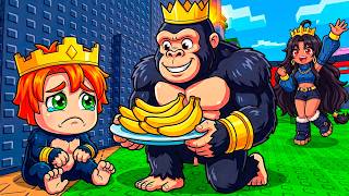 ADOPTED By GORILLA KING In Steal an Egg!