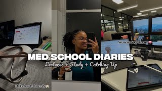 MED SCHOOL DIARIES | lectures, self-studies, catching up, MBChB II, coffee& late night study session