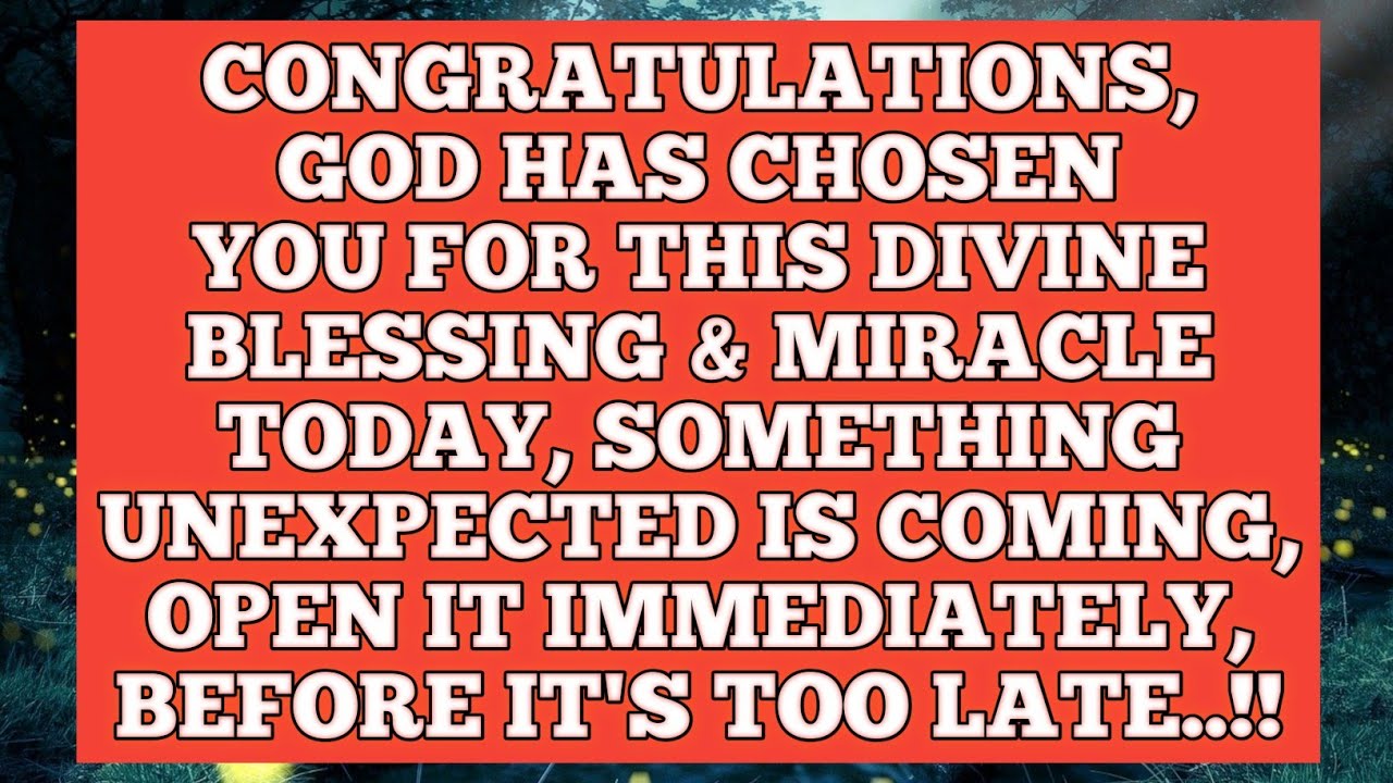 Very good news is about to Come in the next 10 minutes God is ready to give you A miracle in your