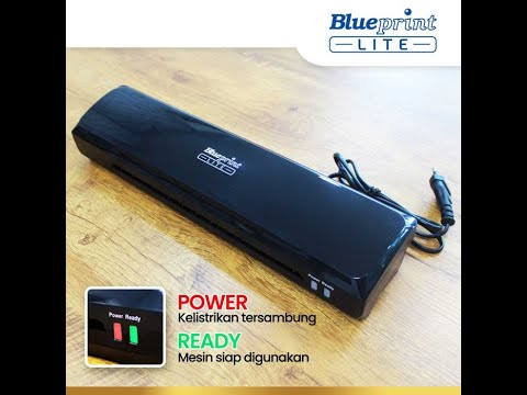 Blueprint Mesin Laminating Machine Hot Cold A4 F4 LM125A