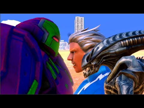 Quick Silvers & Alien vs Hulkbuster - EPIC Fight