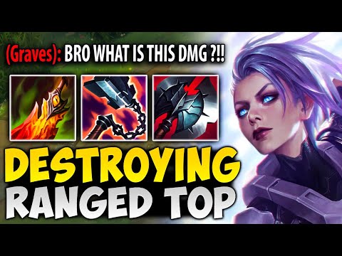 This Ranged Top Laner With Ignite Got Destroyed By My Riven Mechanics
