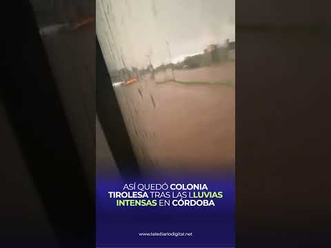 📹🌧️ Impactante temporal en Córdoba: imágenes de esta tarde Colonia Tirolesa