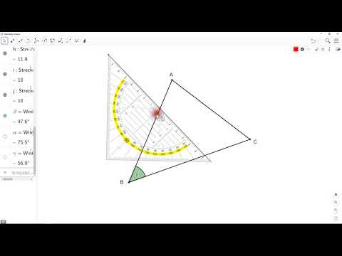 Winkelmessen im Dreieck