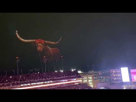 Awesome Longhorns Drone Show then a TD as Texas Beats #3 A&M in Austin! 11/28/25 