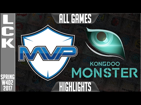 MVP vs Kongdoo Monster Highlights All Games - LCK W4D3 Spring 2017 - MVP vs KDM All Games