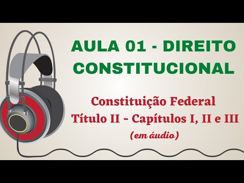 TJSP Exam | Constitutional Law - Title II - Chapters I, II and III of the Federal Constitution