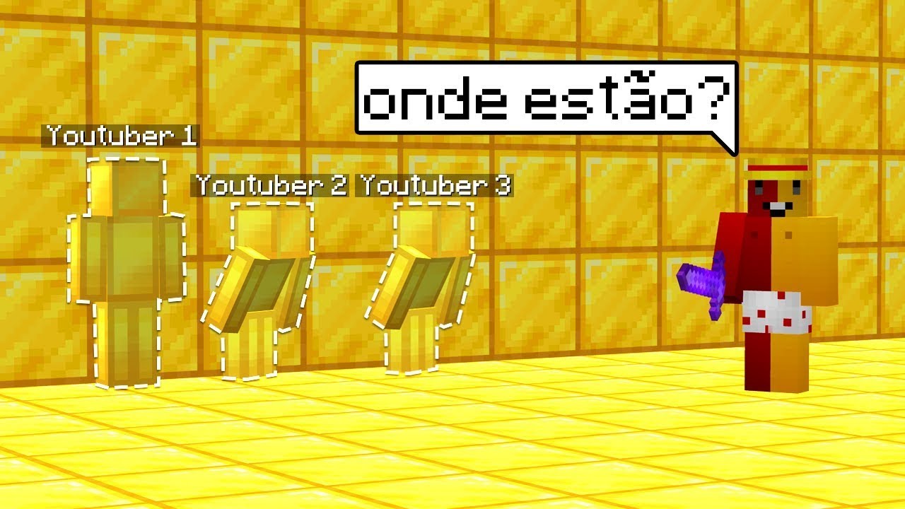 ESCONDE ESCONDE COM YOUTUBERS NO MINECRAFT