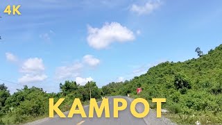 Best 4K Scenic Drive to Kampot Province | Stunning Road Views