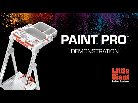 Paint Pro Stepladder Demo | IAA 375 lbs rated | Little Giant Ladder Systems