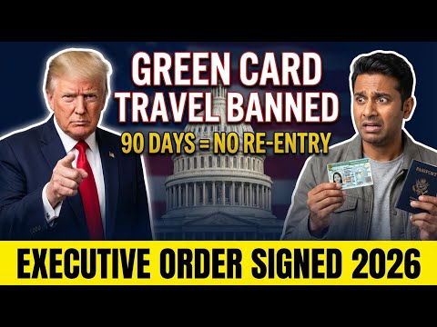 PILNE | Biały Dom podpisuje rozporządzenie wykonawcze w sprawie imigracji — Podróże na podstawie Zielonej Karty ZAKAZANE na 90 dni!