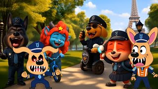 Sheriff Labrador Team vs Dr Antel EXE🐾 Coffin Dance Cover vs Sigma Boy Cover Parody 👮‍♂️💥 #tileshop