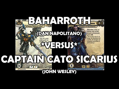 Baharroth versus Captain Cato Sicarius - Warhammer 40,000: Conquest