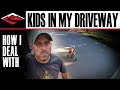 How I Deal With Kids Playing in My Driveway | The Saga of My Driveway Racetrack
