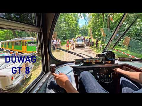 Verkehrschaos am Oldtimertag | Mitfahrt im Straßenbahnmuseum | DÜWAG GT8