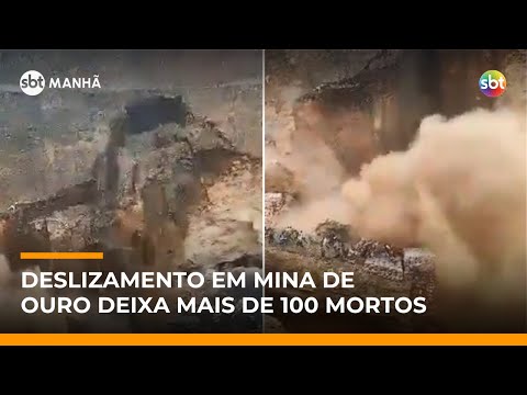 Deslizamento em mina de ouro na República Democrática do Congo deixa mais de 100 mortos | #SBTManhã