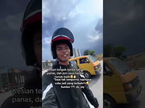 Banyak pahala abg ni.🥺 Bagi hadiah kat mak, tolong makcik motor rosak.😭