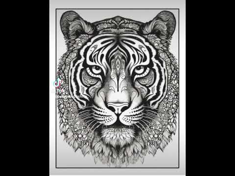 Coloring Book of Mandala Animals