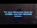 European Captioning Institute Alternative Warning Screen 1998 2000