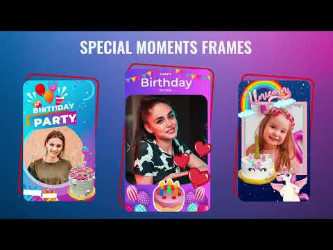 Animated Photo Frame, Editor video