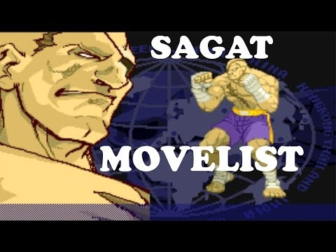 Street Fighter Alpha 3 - Sagat Move List