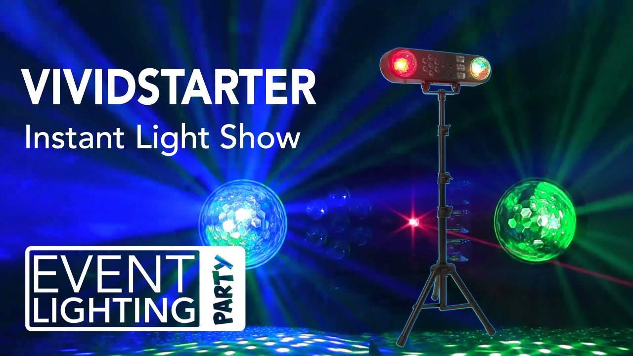 Event Lighting LED VIVIDSTARTER Party Bar Light with PAR, LED Balls, Strobe and Laser