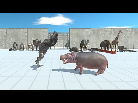 MUTANT PRIMATES VS MODERN MAMMALS + REPTILES Tournament - Animal Revolt Battle Simulator