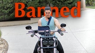 I'M BANNED FROM RIDING