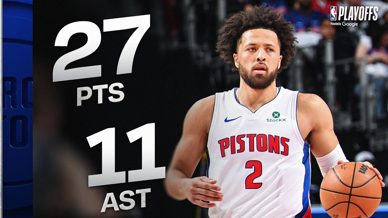 Cade Cunningham Joins Pistons History with 27-PT 11-AST Game 2 vs Magic | April 22, 2026