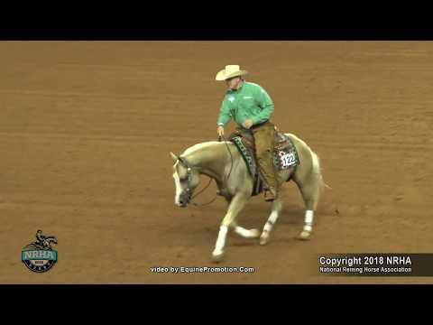 Shina Gun ridden by Sam L Schaffhauser  - 2018 NRHA Derby (Open Derby, Sec. 1)