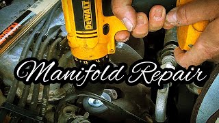 Cracked Exhaust Manifold #honda #civic #dewalt