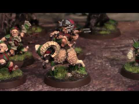 Blood Bowl Halflings with treemen